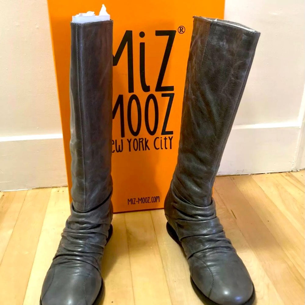 GORGEOUS-Miz Mooz Bonnie Gray Leather, Women's 8.5